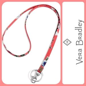 🎄3/$15 NWT Vera Bradley 'Coral Floral' Lanyard